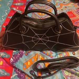 Unique Vintage Bat Wing Spider Web Bag! Brand New!